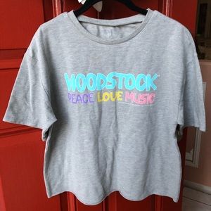 NWOT Woodstock graphic basic tee-
